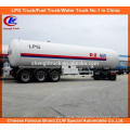 56cbm LPG Semi Trailer 56000L LPG Transport Trailer for Sale